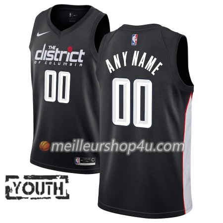 Maillot Basket Enfant Washington Wizards Personnalisé 2018-19 Nike City Edition Noir Swingman